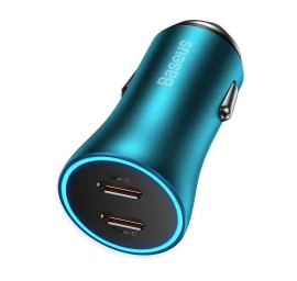 golden Contactor Pro 2x Usb-c 40w Automobilinis įkroviklis - Mėlynas