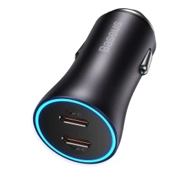 golden Contactor Pro 2xusb-c 40w Pilkos Spalvos Automobilinis įkroviklis
