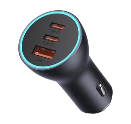 Golden Contactor Pro Usb + 2x Usb-c Automobilinis įkroviklis 65w Tamsiai Pilkos Spalvos