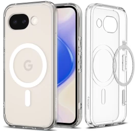 google Pixel 10a Ultra Hybrid Magsafe Dėklas - Skaidrus, Baltas