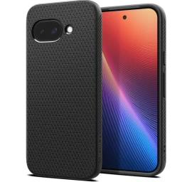 google Pixel 9a Liquid Air Dėklas - Matinės Juodos Spalvos