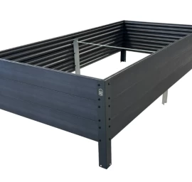 GPPS pakelta lysvė KLASIKA Woodlook, naujas dizainas, antracito sp., 150 x 75 x 30 cm