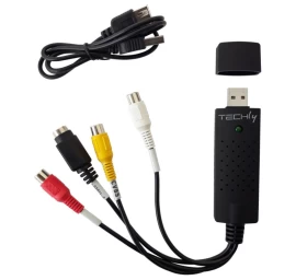 Grabber Techly I-usb-video-700ty Usb - 1x S-video + 3x Rca