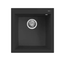 Granitinė plautuvė QUADRA 102 47.1x50.1 juoda 40