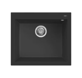 Granitinė plautuvė QUADRA 105 57x50 juoda 40, J016173