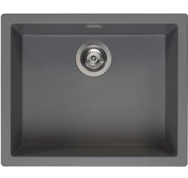 Granitinė plautuvė Reginox Amsterdam 50 Grey Silvery, 56x46 cm, pilka, R30851
