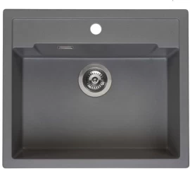 Granitinė plautuvė Reginox AMSTERDAM 54 Tapwing 60x51 cm pilka R31056