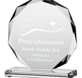 Graviruoto Stiklo Trofėjus H19 Cm