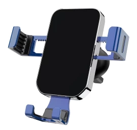 Gravitacinis Automobilio Laikiklis Išmaniesiems Telefonams Ant Priekinio Stiklo Grotelių, Mėlynos Spalvos Gravitacinis Automobilio Laikiklis Išmaniesiems Telefonams Ant Priekinio Stiklo Grotelių, Mėlynos Spalvos