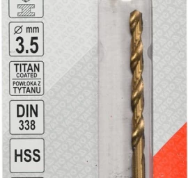 Grąžtas metalui HSS-TIN 3.5 mm (YT-44639)