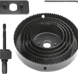 Grąžtų karūnų rinkinys medžiui | 64-127 mm | 8 vnt. (22571)