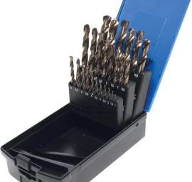 Grąžtų komplektas | HSS-G M35 kobalto plienas | 1 - 13 mm | 26 vnt. (116)