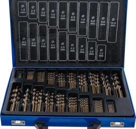 Grąžtų metalui komplektas HSS | kobalto lydinys | 1 - 10 mm | 170 vnt. (2000)