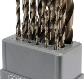 Grąžtų metalui rinkinys HSS | 1-10 mm | 19 vnt. (SK38214)