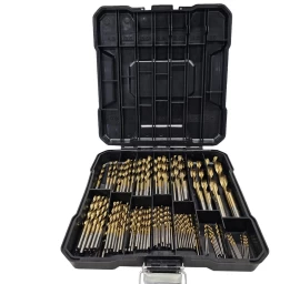 Grąžtų metalui rinkinys | HSS 4241 | titano nitridas | 1 - 10 mm | 107 vnt. (DB107S)