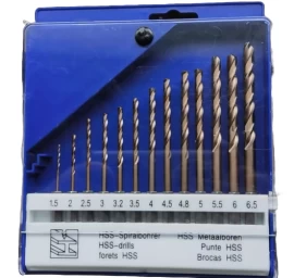 Grąžtų rinkinys HSS 1/4 13vnt. (cobalt) 1.5-6.5mm