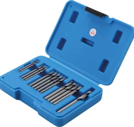 Grąžtų rinkinys | kniedžių skylėms | HSS | 2.4 - 6.4 mm | 15 vnt. (2097)