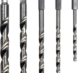 Grąžtų rinkinys su Hex 6.3 mm (1/4) galu | HSS 4241 | 4 - 10 mm | 5 vnt. (21650)