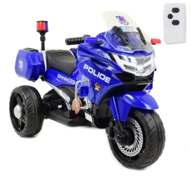 Greitaeigis Policijos Motociklas Su Gaidžiu, Minkštais Ratais, Garsais, Dviem Varikliais, Nuotolinio Valdymo Pulteliu/nt5188