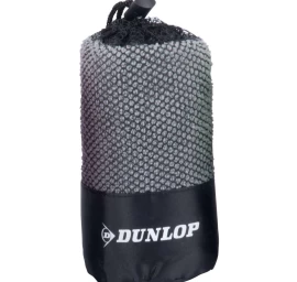 Greitai Džiūstantis Rankšluostis Su Sportiniu Laikymo Maišeliu 80x40cm Dunlop Pilkas