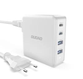 Greitas Ir Galingas Gan 2x Usb-c 2x Usb 100 W Tinklo įkroviklis, Baltos Spalvos