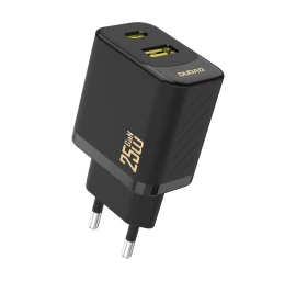 Greitasis įkroviklis 25w Usb-a Usb-c - Juodas
