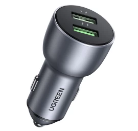 Greitasis įkroviklis 2x Usb 36w Greitojo įkrovimo Scp Fcp Afc Pilkos Spalvos