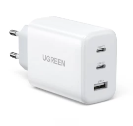 Greitasis įkroviklis 2x Usb-c Usb 65w Pd Qc Baltos Spalvos