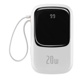 Greito įkrovimo 20000mah 20w Qc-pd-scp-fcp iphone Lightning Laidas, Baltas