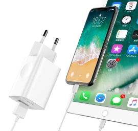 Greitojo įkrovimo 3.0 Usb Kabelio įkroviklis, Baltas