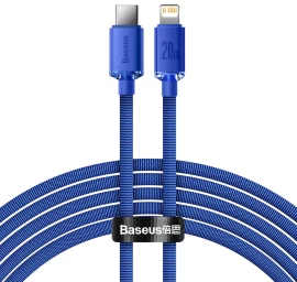 Greitojo įkrovimo Ir Duomenų Perdavimo Kabelis Usb-c Iphone Lightning 20w 2 M Mėlynas
