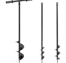 Gręžimo įrenginys Rankinis žemės Grąžtas 3 Grąžtai 80 Mm Skersmuo 100 Mm 150 Mm Gylis Iki 100 Cm