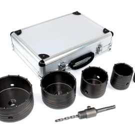 Gręžimo karūnų rinkinys SDS Plus | 40-120 mm | 6 vnt. (ES20446)