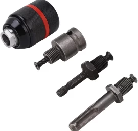 Griebtuvas gręžtuvui 1/2&#039;&#039; Ø2-13mm su adapteriais 4vnt.