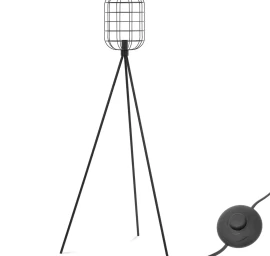 Grindinis šviestuvas Su Tinkliniu Gaubtu E27 163 Cm