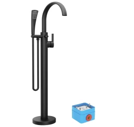 Grindinis vonios maišytuvas, be R-box, juodas, X070435