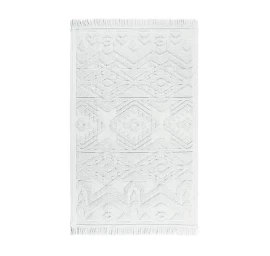 Grindų kilimėlis SAHARA, 50X70, WHITE, 1007108120003