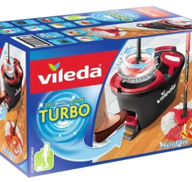 Grindų valymo rinkinys Vileda Turbo VILE19411, baltas/juodas/raudonas, 6 l