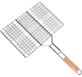 Grotelės kepimui BBQ, 550x350x20 mm