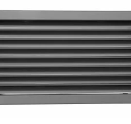 Grotelės VENTLAB 450x240, fiksuotos žaliuzės, juodos