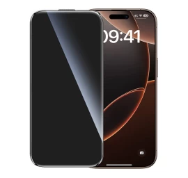 Grūdintas Privatumo Stiklas Su Montavimo Rėmeliu, Skirtas iphone 16 Pro Max