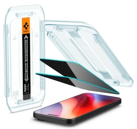 Grūdintas Privatumo Stiklas Su Tvirtinimo Rėmeliu, Skirtas iphone 16 Pro Max - 2 Vnt.