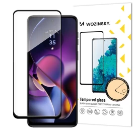 Grūdintas Stiklas 9h Per Visą Ekraną, Skirtas motorola Moto G54 Su Juodu Rėmeliu.