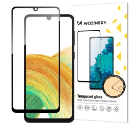 Grūdintas Stiklas 9h Visam Ekranui samsung Galaxy A34 5g Su Juodu Rėmeliu