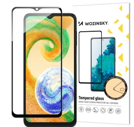 Grūdintas Stiklas 9h Visam samsung Galaxy A04s Ekranui Su Juodu Rėmeliu Pilnai Klijuotas