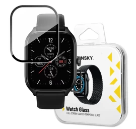 Grūdintas Stiklas 9h Visam xiaomi Amazfit Gts 4 Ekranui Su Juodu Rėmeliu full Glue