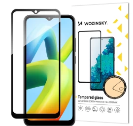 Grūdintas Stiklas 9h Visam xiaomi Redmi A1+ Ekranui Su Juodu Rėmeliu full Glue