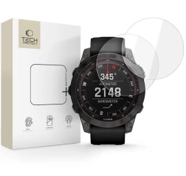 Grūdintas Stiklas, Skirtas garmin Fenix 7 / 7 Pro Glass Fit+ Laikrodžiui, Skaidrus - 2 Vnt.