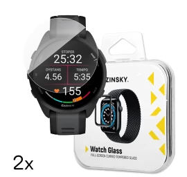 Grūdintas Stiklas, Skirtas Laikrodžiui garmin Forerunner 165 Full Glue - 2 Vnt.