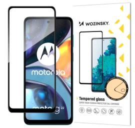 Grūdintas Stiklas, Skirtas motorola Moto G22, Visiškai Klijuotas Grūdintas Stiklas